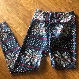 Goldsheep winter print leggings